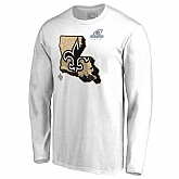 Men's Saints White 2018 NFL Playoffs Long Sleeve T-Shirt,baseball caps,new era cap wholesale,wholesale hats